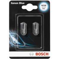 Glühlampe Sekundär BOSCH W5W Xenon Blue 12V/5W, 2 Stück von Bosch