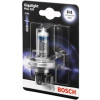 Glühlampe Halogen BOSCH H4 Gigalight Plus 120% 12V, 60/55W von Bosch