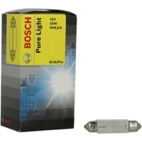 Glühlampe Sekundär BOSCH C10W Pure Light 12V, 10W, 10 Stück von Bosch