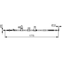 Seilzug, Feststellbremse BOSCH 1 987 482 347 von Bosch