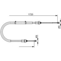 Seilzug, Feststellbremse BOSCH 1 987 482 411 Seilzug, Feststellbremse BOSCH 1 987 482 411 von Bosch