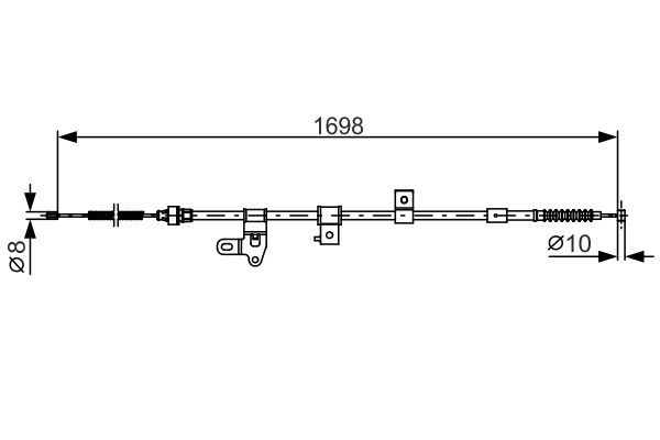 Seilzug, Feststellbremse Bosch 1 987 482 346 von Bosch