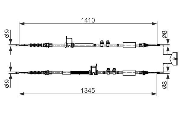 Seilzug, Feststellbremse mitte Bosch 1 987 482 560 Seilzug, Feststellbremse mitte Bosch 1 987 482 560 von Bosch
