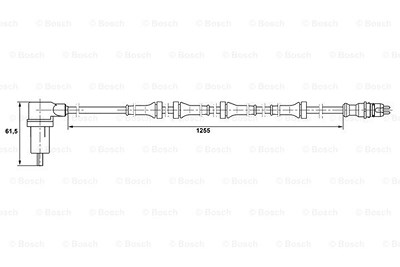 Bosch Sensor, Raddrehzahl [Hersteller-Nr. 0265006154] für Renault von Bosch