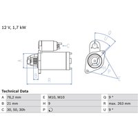 Starter BOSCH 0 986 016 920 von Bosch