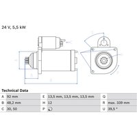 Starter BOSCH 0 986 025 060 von Bosch