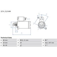 Starter BOSCH 0 986 025 160 von Bosch