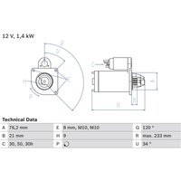 Starter BOSCH 0 986 026 220 von Bosch