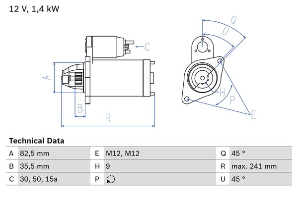 Starter Bosch 0 986 013 600 Starter Bosch 0 986 013 600 von Bosch