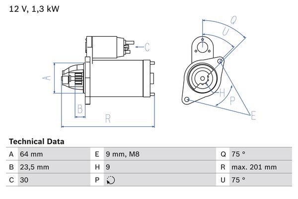 Starter Bosch 0 986 024 200 von Bosch