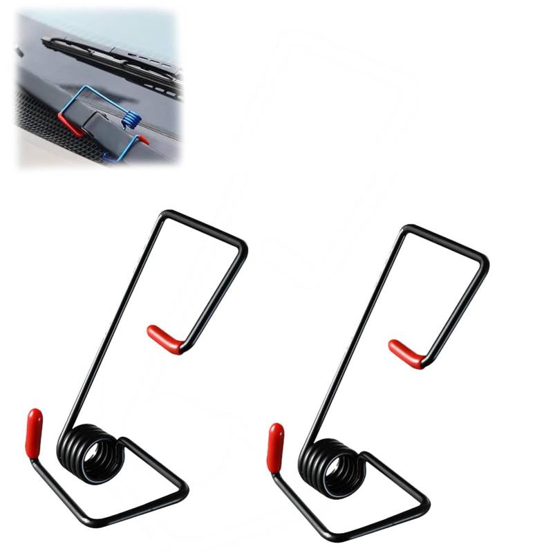 2 Stück Windshield Wiper Arm Pressure Spring Booster | Metall Scheibenwischer Booster Feder | Federbefestigung für Autowischer | Scheibenwischer Reparatursatz Verbessert die Wischerleistung von Botiniv