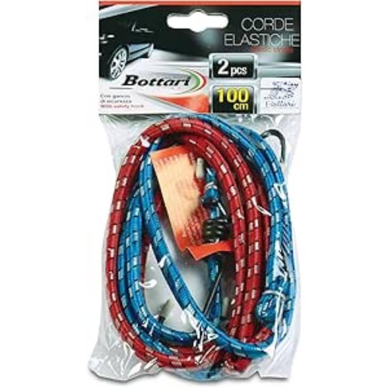 Bottari Gepäckspanner 100 cm, BUNGEE_CORD, Bungee Cord, 79899031, 82566031, Metall, 2 Stück, Violett (Violett) von Bottari