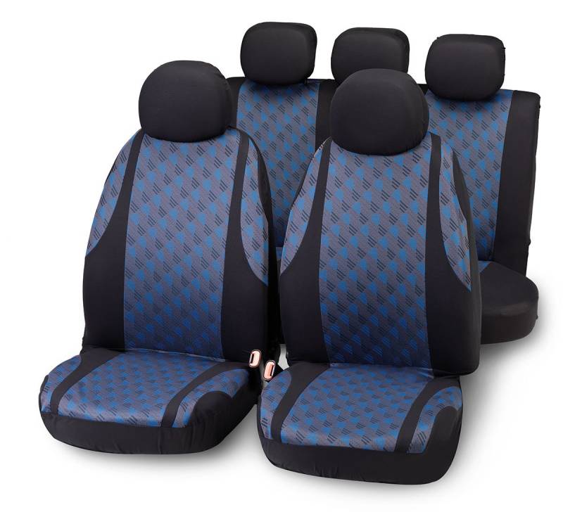 Bottari Spa 10024 Universal Sitzbezüge, Jacquard, elastisch, Blau/Schwarz von Bottari