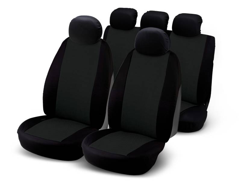 Bottari 10400 Sitzbezüge J9, 9 Teile aus Baumwolle, Schwarz von Bottari