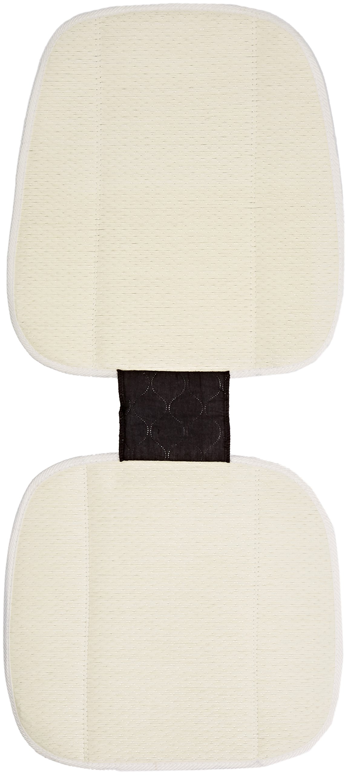 Bottari 12152 Sitzauflage Double Face, 1 Seite aus Papiergarn, 1 Seite aus Baumwolle und Polyester, Grau von Bottari