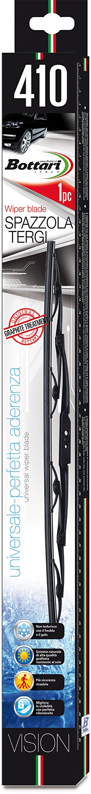 Bottari 19014 Bürste tergi, Einzelbild, Metallrahmen, Länge 410 mm, Set von 1 Bottari 19014 Bürste tergi, Einzelbild, Metallrahmen, Länge 410 mm, Set von 1 von Bottari