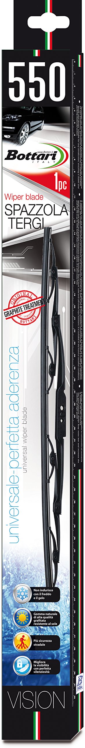 Bottari 19019 Bürste tergi, Einzelbild, Metallrahmen, Länge 550 mm, Set von 1 Bottari 19019 Bürste tergi, Einzelbild, Metallrahmen, Länge 550 mm, Set von 1 von Bottari