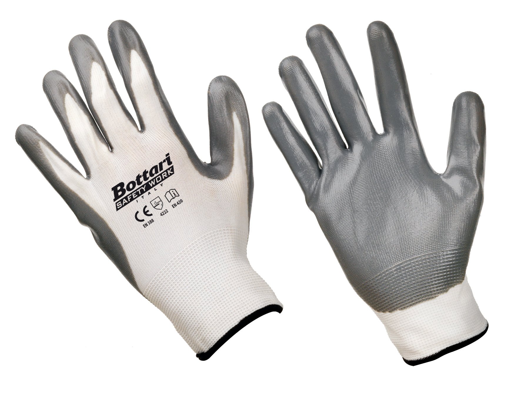 Bottari 24200 Arbeitshandschuhe aus Nylon und Nitril, sehr weich Bottari 24200 Arbeitshandschuhe aus Nylon und Nitril, sehr weich von Bottari