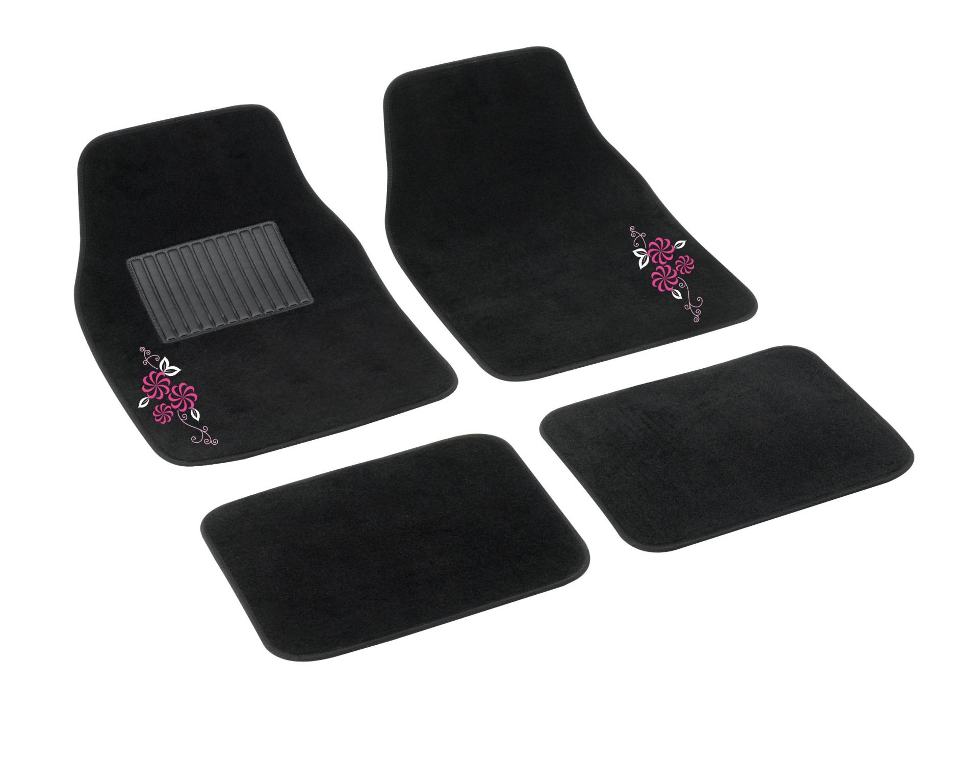 Bottari 29109 Autoteppich My Flower Swivel mit Pinken Blumen, 4 Teile, Schwarz Bottari 29109 Autoteppich My Flower Swivel mit Pinken Blumen, 4 Teile, Schwarz von Bottari