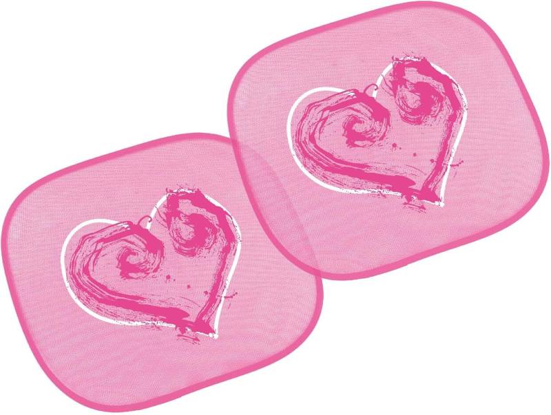 Bottari 29312 Sonnenschutz Shadow für Seitenscheiben mit Saugnapf, 2 Teile, 36 x 45 cm, Rosa von Bottari