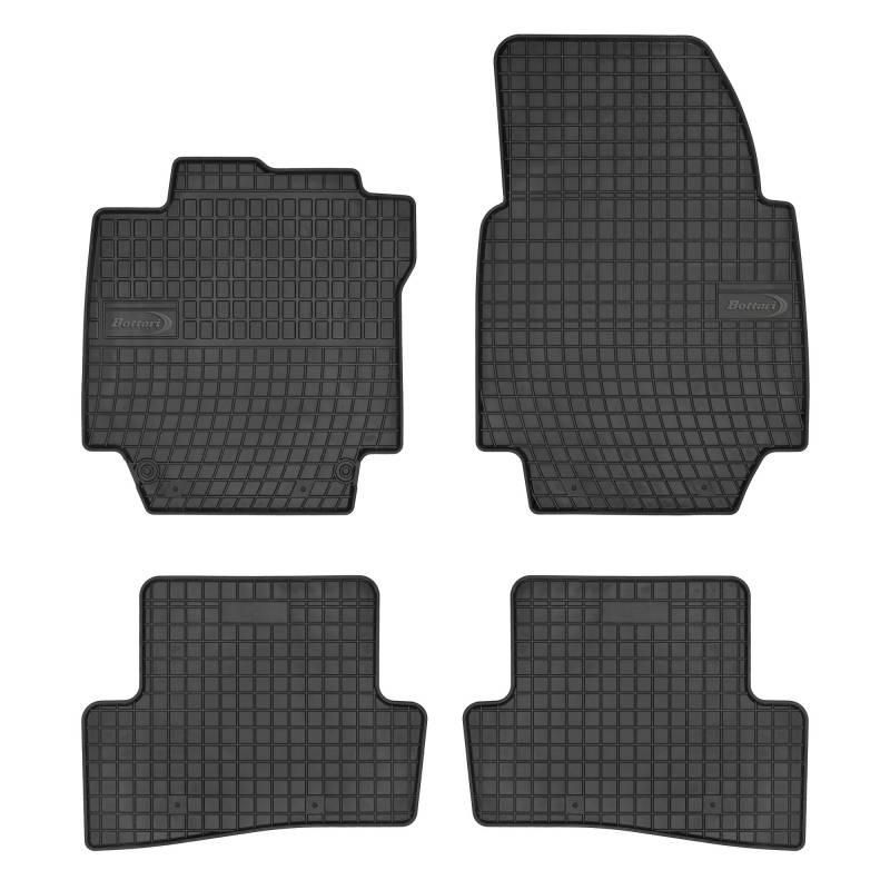 Bottari 39688 Set 4 tappeti auto in gomma su misura per Renault Captur von Bottari