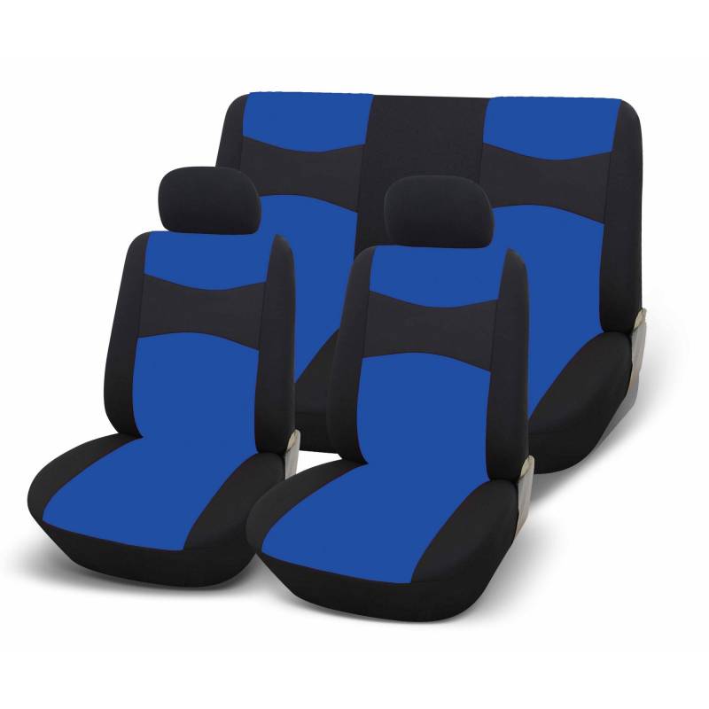 GoodYear 77124 BLUE Goodyear 77124 blue: Universal Auto Sitzbezug, Komplettset. Farbe Schwarz mit blau von GoodYear