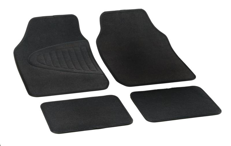 Bottari 79001 Autoteppich EcoEssential Fußmatten, 4 Teile, Schwarz von Bottari