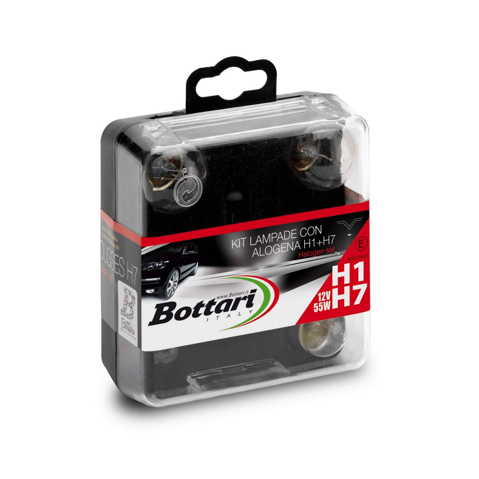 Bottari SpA 28038 Trousse Lampen mit H1, H7 Halogen Lampe von Bottari