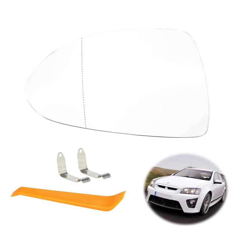 Spiegelglas Ersatz für O-p-e-l Corsa D 07.2006-08.2014/Corsa E 09.2014-06.2019 Fahrerseite beheizbar Ersatzspiegelglas Außenspiegel Asphärisch Verstellbar Rückspiegelglas ABS-Seitenspiegelglas(Links) von BouGPeng