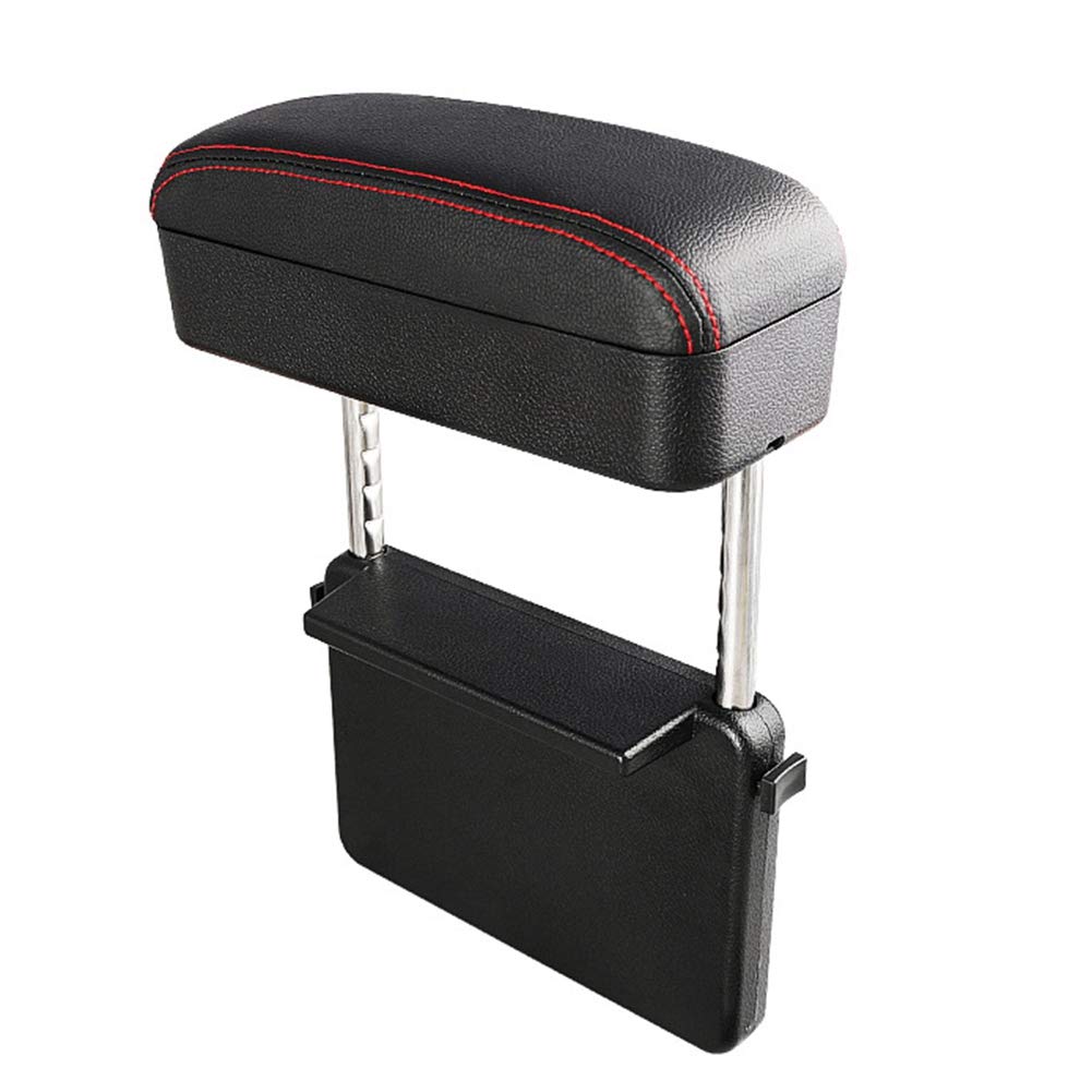 Autositz-Armlehnenbox, Universal Autositz Seitentaschen Organizer Autositz Aufbewahrungsbox Gap Linderung Der ErmüDung Des Fahrerarms Auto-Ellbogen-StüTzpolster Mit Einstellbarer HöHe, Schwarz & Rot Autositz-Armlehnenbox, Universal Autositz Seitentaschen Organizer Autositz Aufbewahrungsbox Gap Linderung Der ErmüDung Des Fahrerarms Auto-Ellbogen-StüTzpolster Mit Einstellbarer HöHe, Schwarz & Rot von Boyfriend Cardig