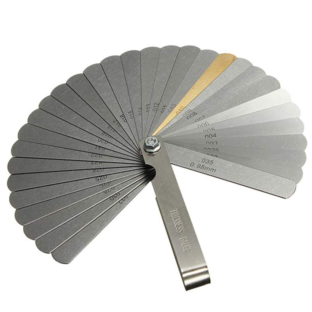 Feeler Gauge Set 32 Blades Stainless Steel Feeler Gauge Set Foldable Dual Marked Metric and Imperial Gap Sensor Gauge for Measuring Gap Width/Thickness Sizes High Precision Feeler Gauge Set 32 Blades Stainless Steel Feeler Gauge Set Foldable Dual Marked Metric and Imperial Gap Sensor Gauge for Measuring Gap Width/Thickness Sizes High Precision von Boyfriend Cardig