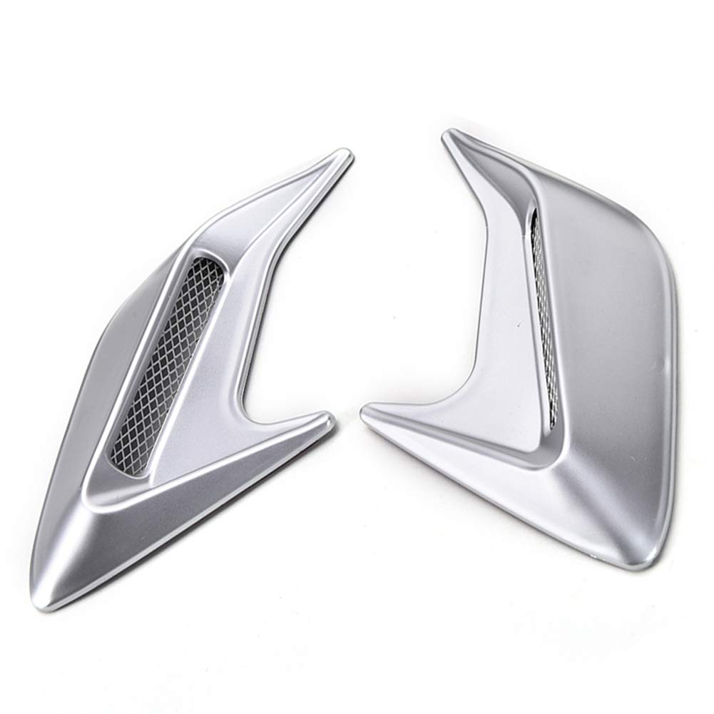 Side Fender Vent Aufkleber, Air Flow Fender Motorhaube Lufteinlaesse Aufkleber Auto Hai Kiemen Fender Side Cover Auto Modifikation, Versilberung Side Fender Vent Aufkleber, Air Flow Fender Motorhaube Lufteinlaesse Aufkleber Auto Hai Kiemen Fender Side Cover Auto Modifikation, Versilberung von Boyfriend Cardig