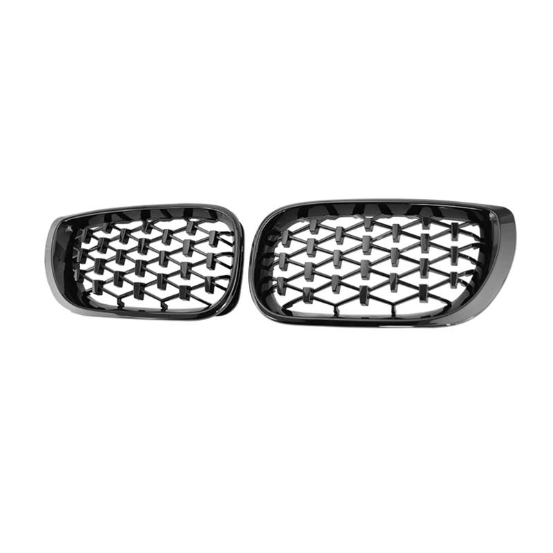 1 Paar Auto-Front-Nierengrill Diamant-Kühlergrill Für 3er E46 318i 320i 325i 4-Türer 4DR 2002 2003 2004 2005 Renngrill Kühlergitter Auto Kühlergrill Frontgrill(Gloss Black) von Bpjikxf