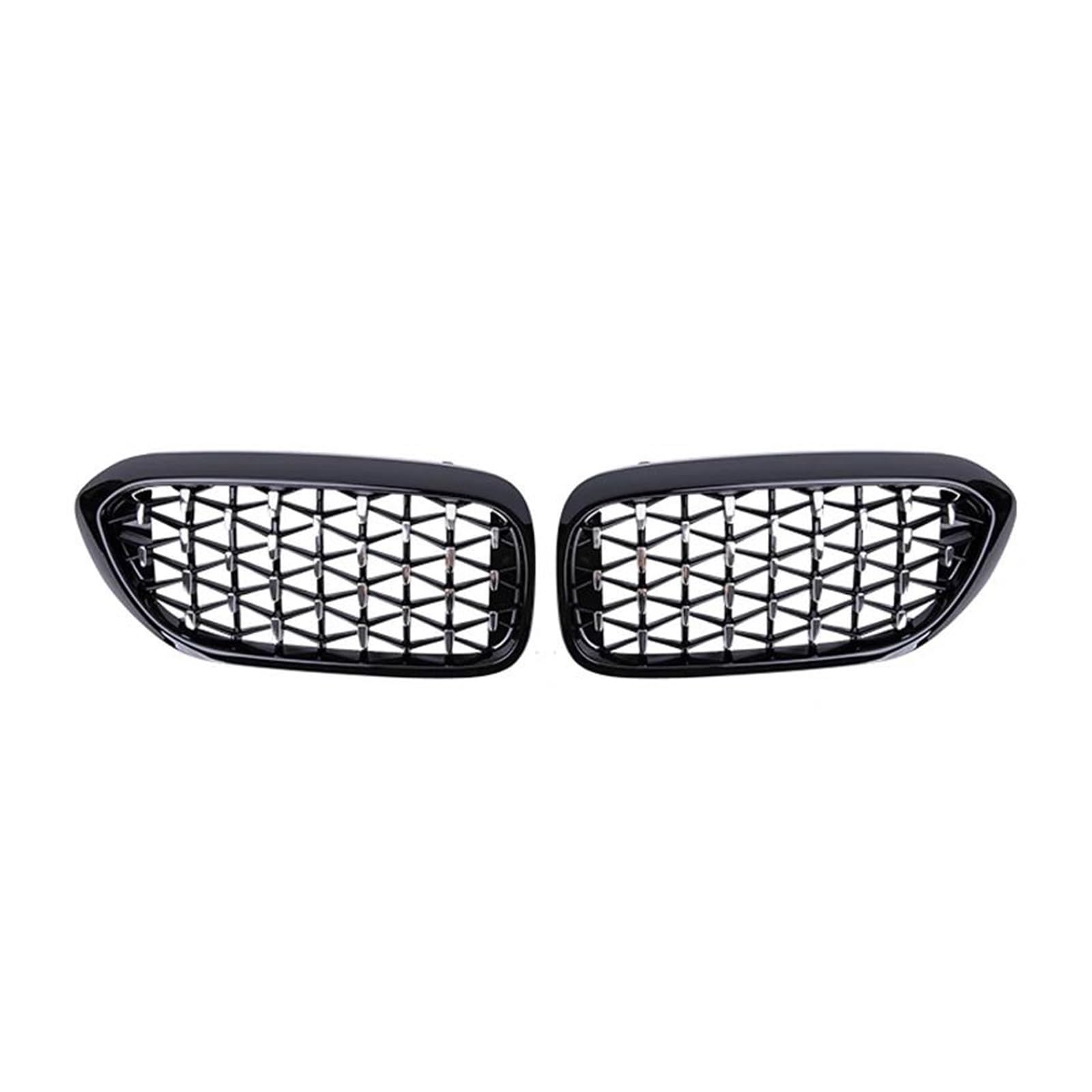 1 Paar Für 5 Series G30 G38 2017 2018 2019 2020 Auto Vorderen Stoßfänger Nierengrill Grill Diamant Meteor Stil Auto Zubehör Kühlergitter Auto Kühlergrill Frontgrill(Silver and Black) von Bpjikxf