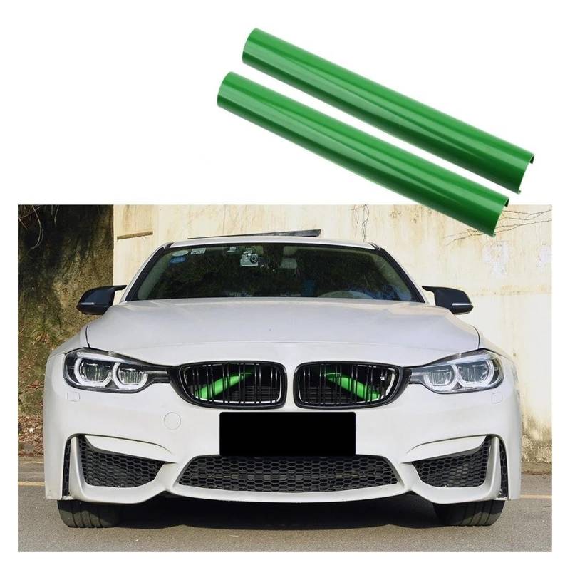 2 Stück Für 1 2 3 4 Serie F30 F31 F34 F32 F35 F36 G20 G21 F20 F21 F22 Front Nierengitter V-Strebe Kühlergrill Zierleisten Kühlergitter Auto Kühlergrill Frontgrill(2Pcs Green) von Bpjikxf