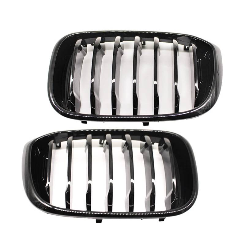 2 Stücke Für X3 G01 X4 G02 2018 2019 2020 Auto Front Hood Nierengrill Grill Mesh Glänzend Schwarz Racing Grills Frontgrill Kühlergitter Auto Kühlergrill Frontgrill(1 Line Gloss Black) von Bpjikxf