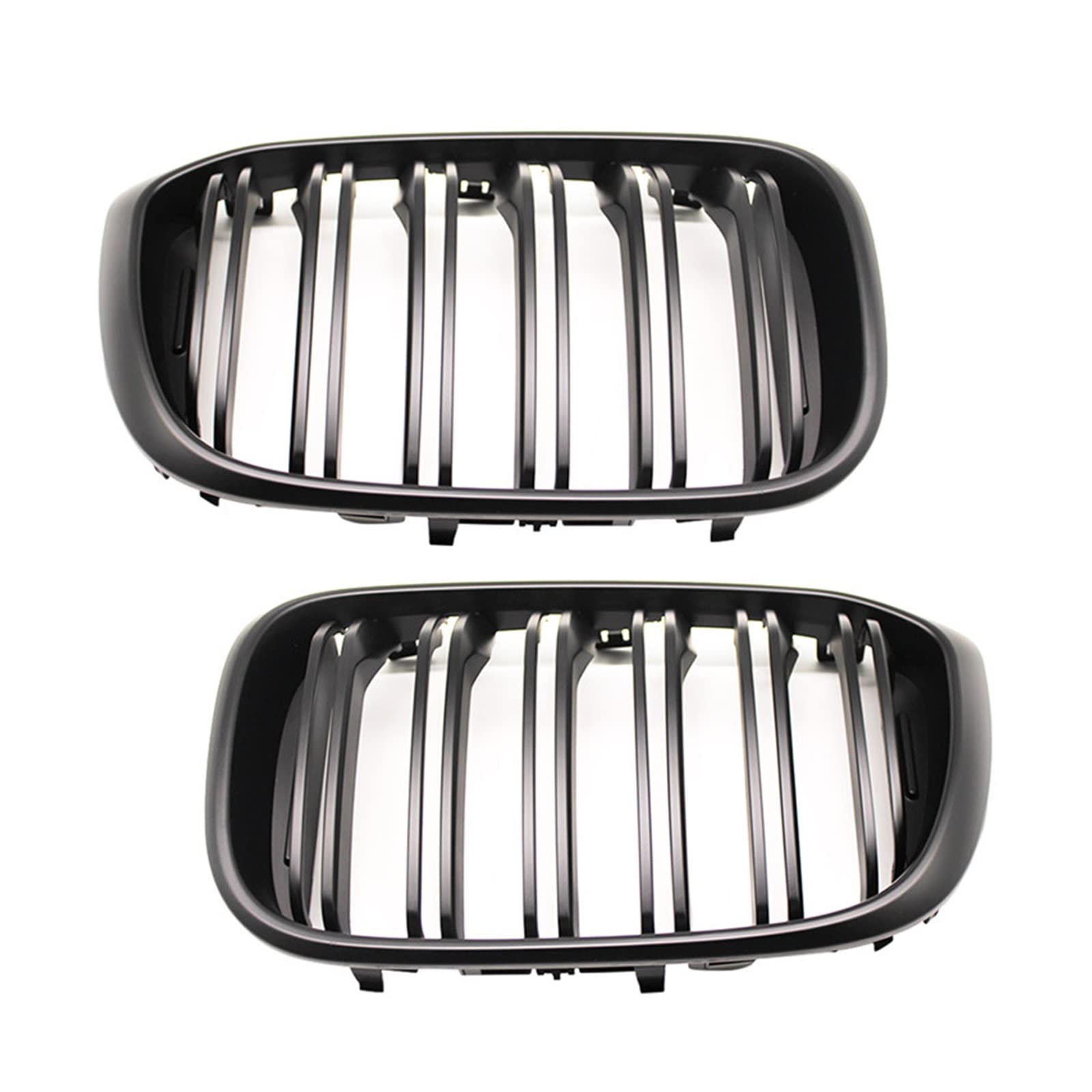 2 Stücke Für X3 G01 X4 G02 2018 2019 2020 Auto Front Hood Nierengrill Grill Mesh Glänzend Schwarz Racing Grills Frontgrill Kühlergitter Auto Kühlergrill Frontgrill(2 Line Matte Black) von Bpjikxf