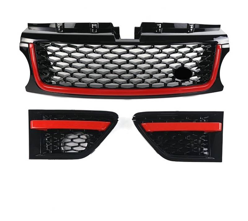 3 Stücke Für Land Für Rover Für Range Für Rover Für Sport 2010 2011 2012 2013 L320 Auto Front Stoßstange Kühlergrill Seite Vent Abdeckung Grills Kühlergitter Auto Kühlergrill Frontgrill(E) von Bpjikxf