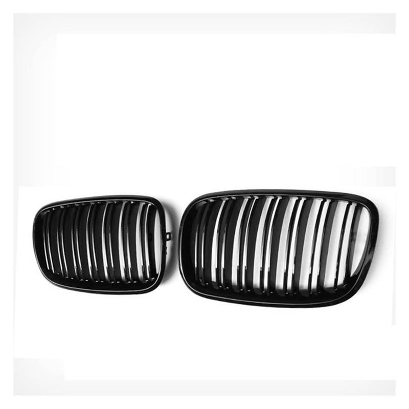 ABS Racing Grille Front Stoßstange Kindey Grills Mesh Für X5 E70 X6 E71 2007 2008 2009 2010 2011 2012 2013 2014 Kühlergrill Kühlergitter Auto Kühlergrill Frontgrill(Gloss Black a) von Bpjikxf