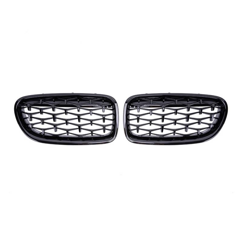 Auto Front Nieren Stoßstange Grill Gitter Diamant Stil Racing Grille Für 5 Series F10 F11 F18 520 523 525 530i M5 2010-2013 2014 2015 2016 2017 Kühlergitter Auto Kühlergrill Frontgrill(Gloss Black) von Bpjikxf