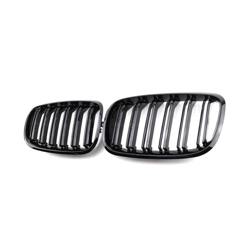 Autogrill Grill Front Niere Glänzend 2 Linie Doppellamelle Für X5 E70 2007-2013 X6 E71 E72 2008 2009 2010 2011 2012 2013 2014 Autozubehör Kühlergitter Auto Kühlergrill Frontgrill von Bpjikxf