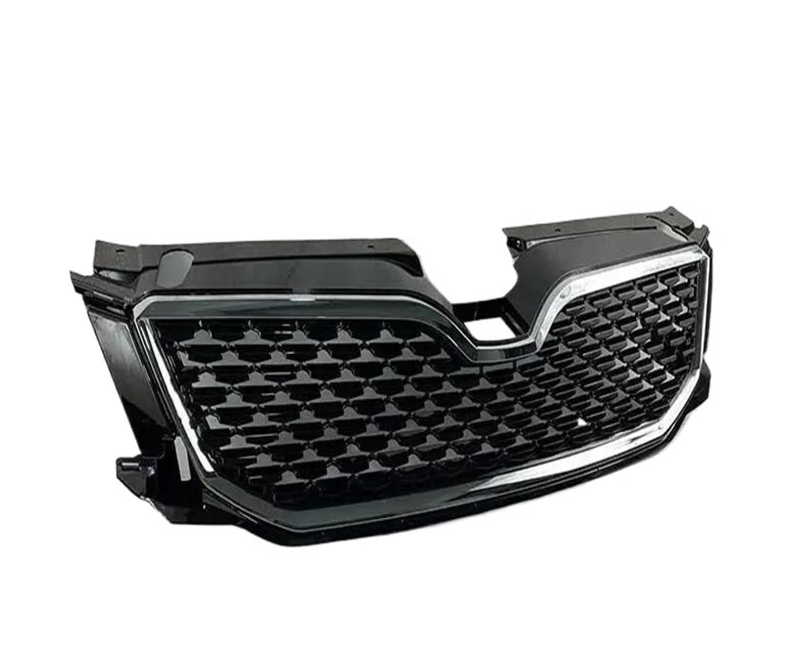 Autozubehör ABS-Material Upgrade Frontgrill Für Skoda Für Octavia Grille 2014-2017 2016 2015 2014 Kühlergitter Auto Kühlergrill Frontgrill(Silber) von Bpjikxf
