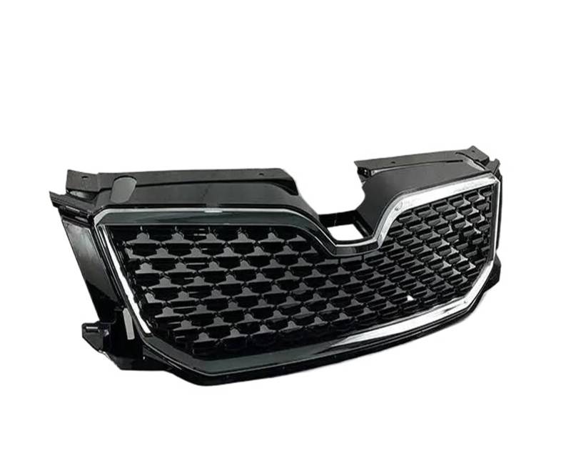 Autozubehör ABS-Material Upgrade Frontgrill Für Skoda Für Octavia Grille 2014-2017 2016 2015 2014 Kühlergitter Auto Kühlergrill Frontgrill(Silber) von Bpjikxf