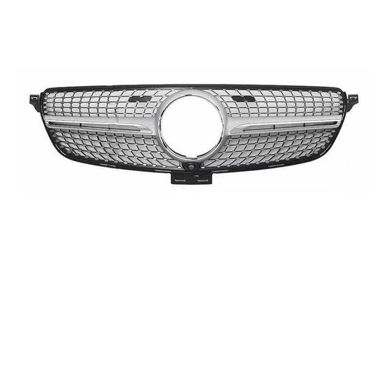 Body Kit Frontgrill Einlassgrill GT Für GTR Diamond Für W166 Für Benz Für GLE 320 300 400 350 500 2015-2016 2017 2018 2019 Refit Kühlergitter Auto Kühlergrill Frontgrill(Diamond Silvery) von Bpjikxf