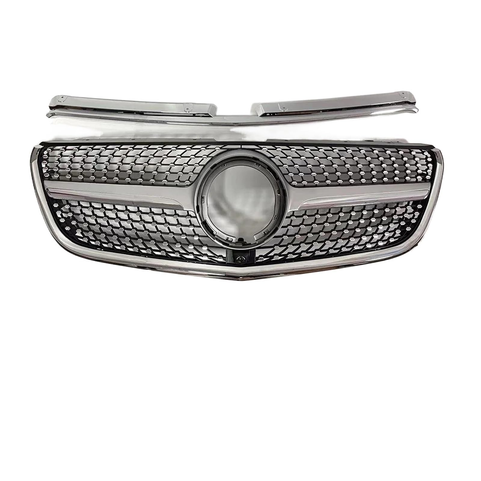 Front Kühlergrill Einlass Grill Für Benz Für Vito W447 2015 2016 2017 2018 2019 2020 2021 2022-2023 Zubehör Mitte Mesh Grid Kühlergitter Auto Kühlergrill Frontgrill(2020-2023 D Silvery) von Bpjikxf
