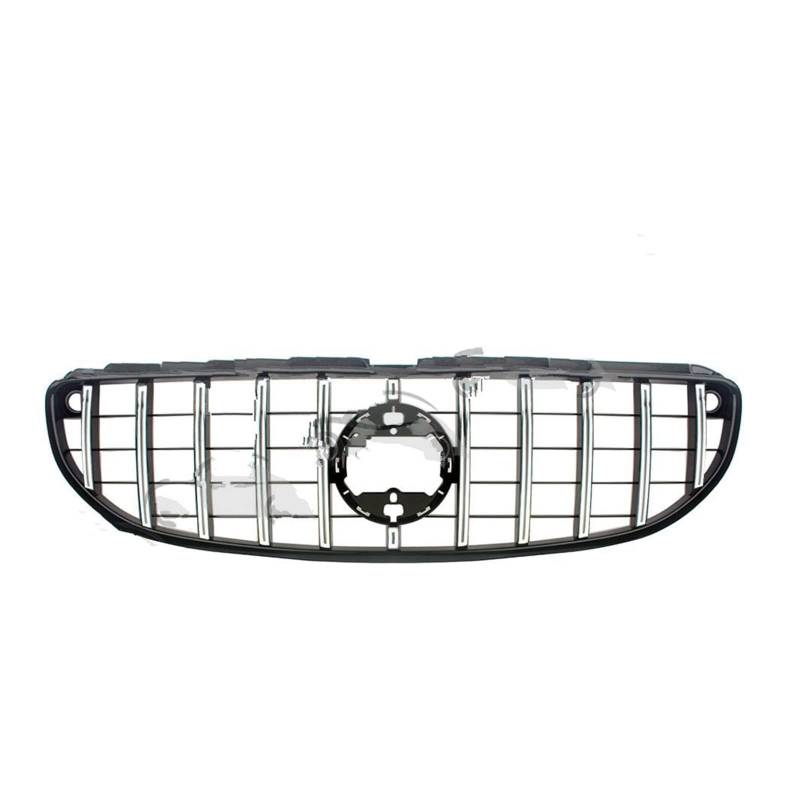 Front Racing Grille Für Benz Für Smart Für Fortwo W453 Für Cabrio/Für Coupe 2 Türer 2015 2016 2017 2018 2019 2020 2021 GT Gilles Kühlergitter Auto Kühlergrill Frontgrill(Chrom) von Bpjikxf