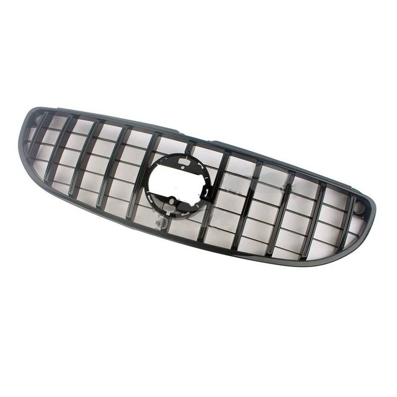 Front Racing Grille Für Benz Für Smart Für Fortwo W453 Für Cabrio/Für Coupe 2 Türer 2015 2016 2017 2018 2019 2020 2021 GT Gilles Kühlergitter Auto Kühlergrill Frontgrill(Schwarz) von Bpjikxf