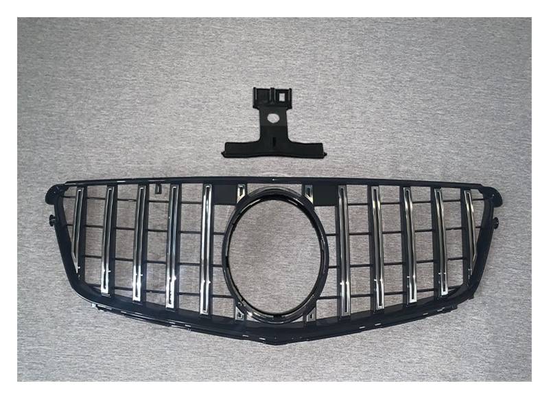 Fronteinlassgitter Stoßstangengrill Für Benz W204 C204 S204 C43 C 2007-2009 2010 2011 2012 2013 2014 Für AMG Für GT Für R Diamond Style Grid Tuning Kühlergitter Auto Kühlergrill Frontgrill(GT Silvery) von Bpjikxf