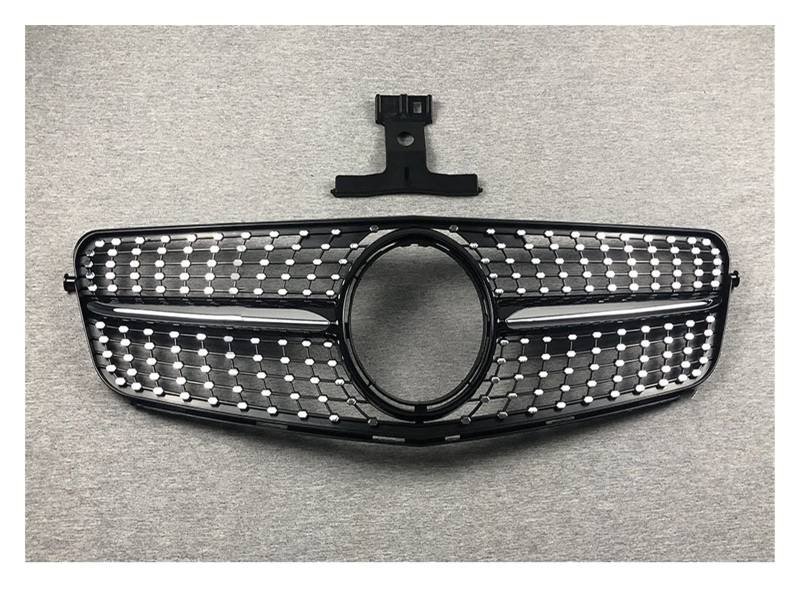 Fronteinlassgitter Stoßstangengrill Für W204 C204 S204 C43 Für Benz C 2007 2008 2009 2010 2011 2012 2013 2014 Für AMG Für GT Für R Kühlergitter Auto Kühlergrill Frontgrill(Diamond Glossy Black) von Bpjikxf