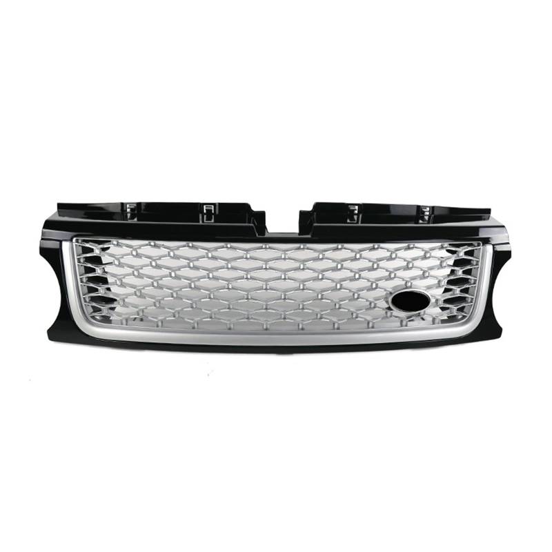Frontgrill Für Die Stoßstange Für Land Für Rover Für Range Für Rover Sport L320 2010 2011 2012 2013 ABS-Autogrill-Upgrade Autobiografie-Stil Kühlergitter Auto Kühlergrill Frontgrill(Silver Black) von Bpjikxf